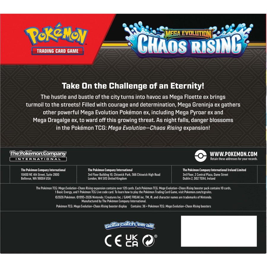 Pokemon TCG: Mega Evolution ME04 - Chaos Rising Booster Box