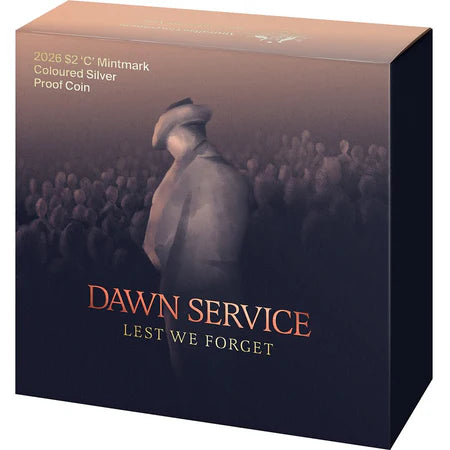 2026 $2 Dawn Service 'C' Mintmark Coloured Silver Proof Coin