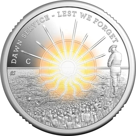 2026 $2 Dawn Service 'C' Mintmark Coloured Silver Proof Coin