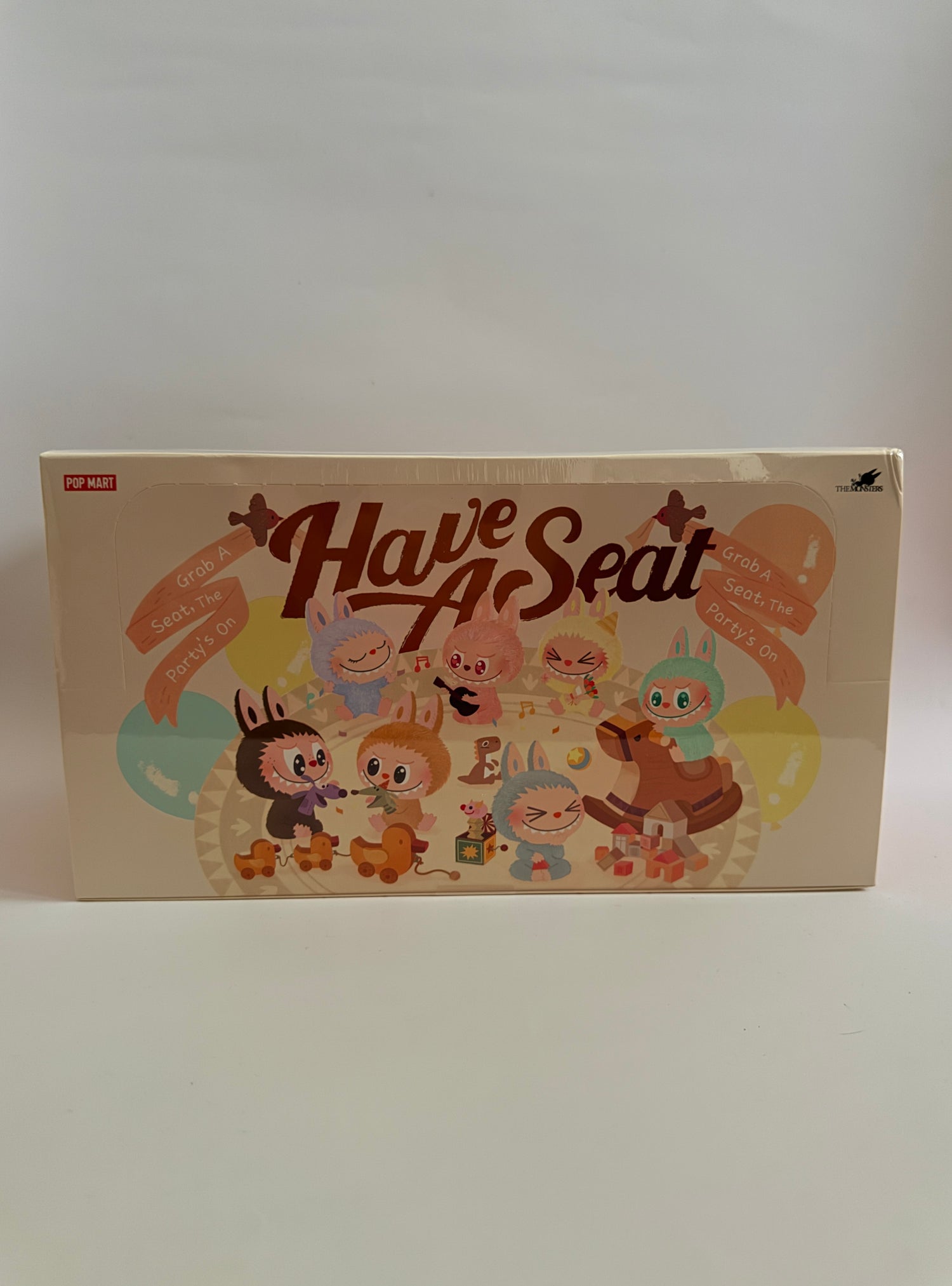 POP MART The Monsters LABUBU Have A Seat Vinyl Plush Pendant Face Sealed Case (6 Blind Boxes)