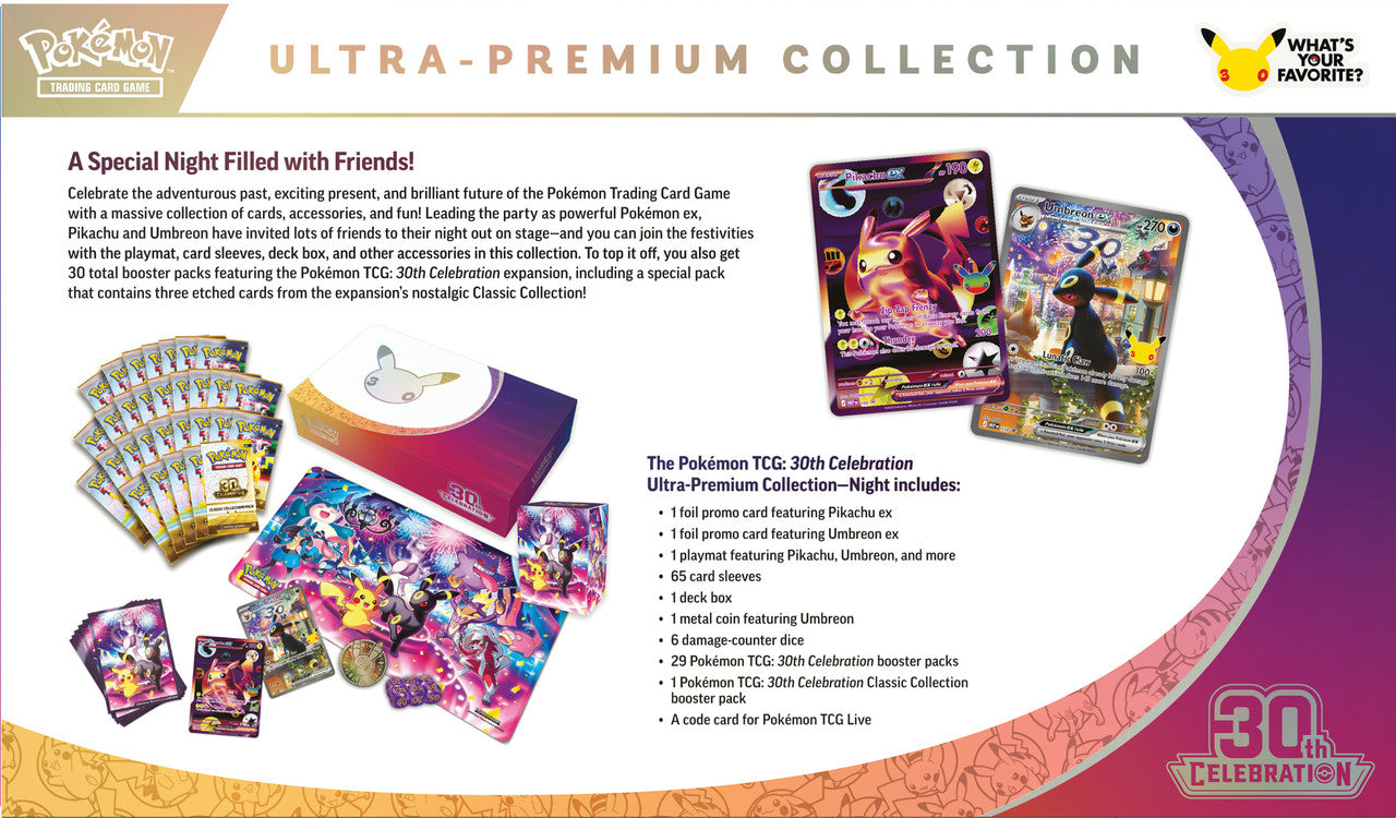 Pokemon TCG: 30th Celebration Ultra-Premium Day/Night Collection (Pre-Order)