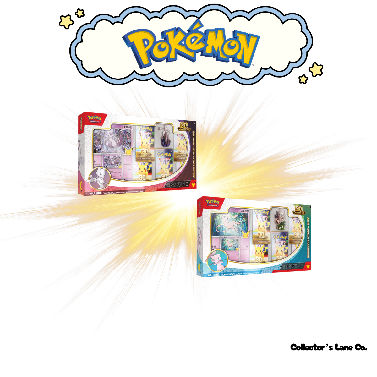 Pokemon TCG: 30th Celebration Figure Collection Mew /Mewtwo (Pre-Order)