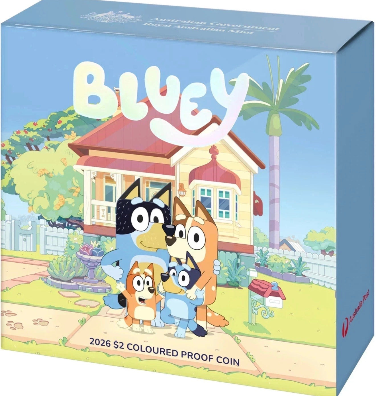 2026 Bluey $2 Coloured AlBr Proof Coin