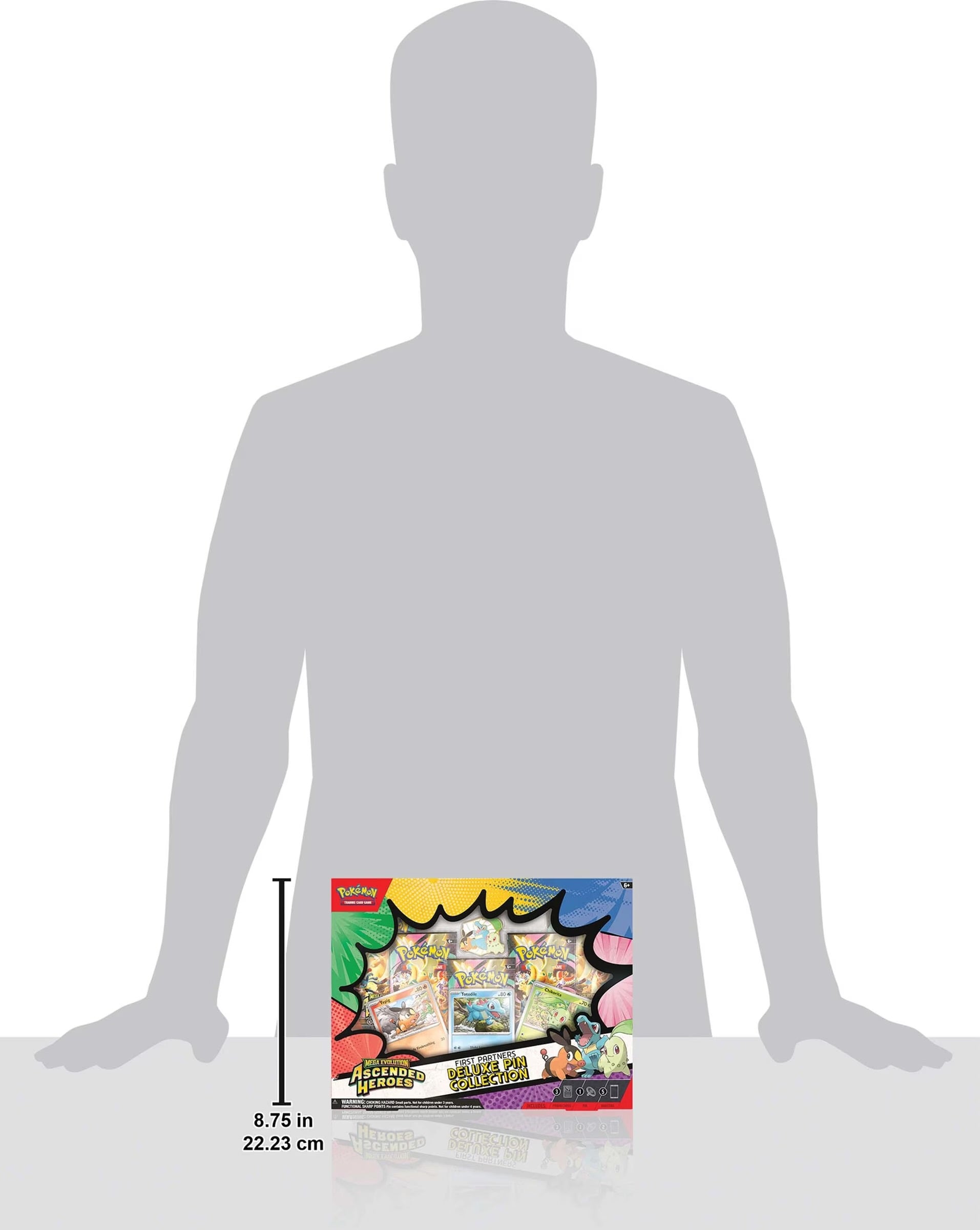 Pokemon Trading Card Game: Mega Evolution - Ascended Heroes First Partners Deluxe Pin Collection