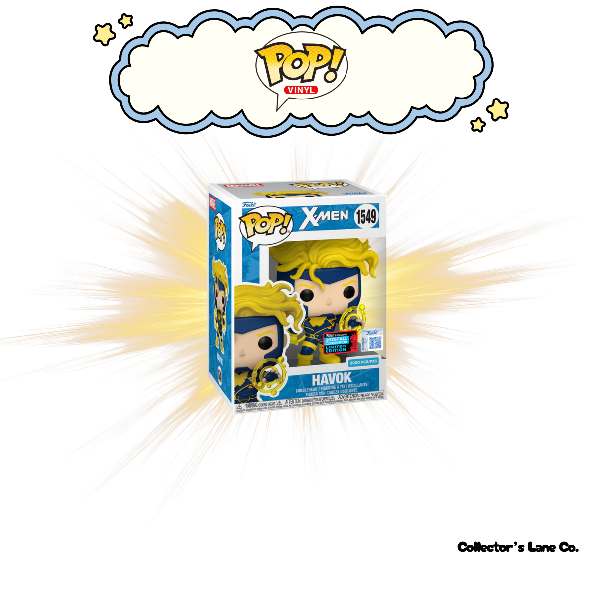 X-Men - Havok Pop! Vinyl Figure in Acrylic Pop! Protector (2025 Fall Convention Exclusive)