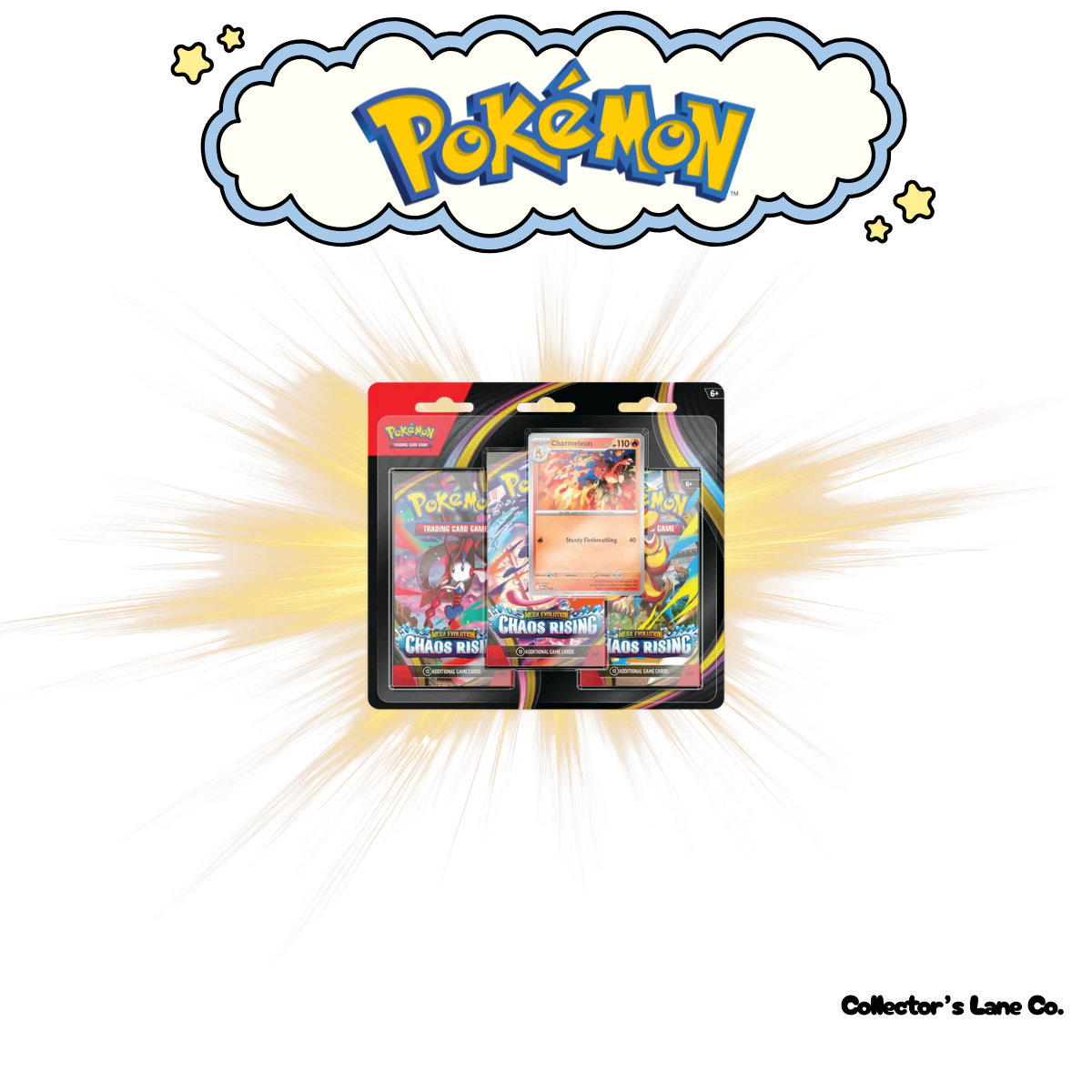 Pokemon TCG Chaos Rising Three Booster Blister