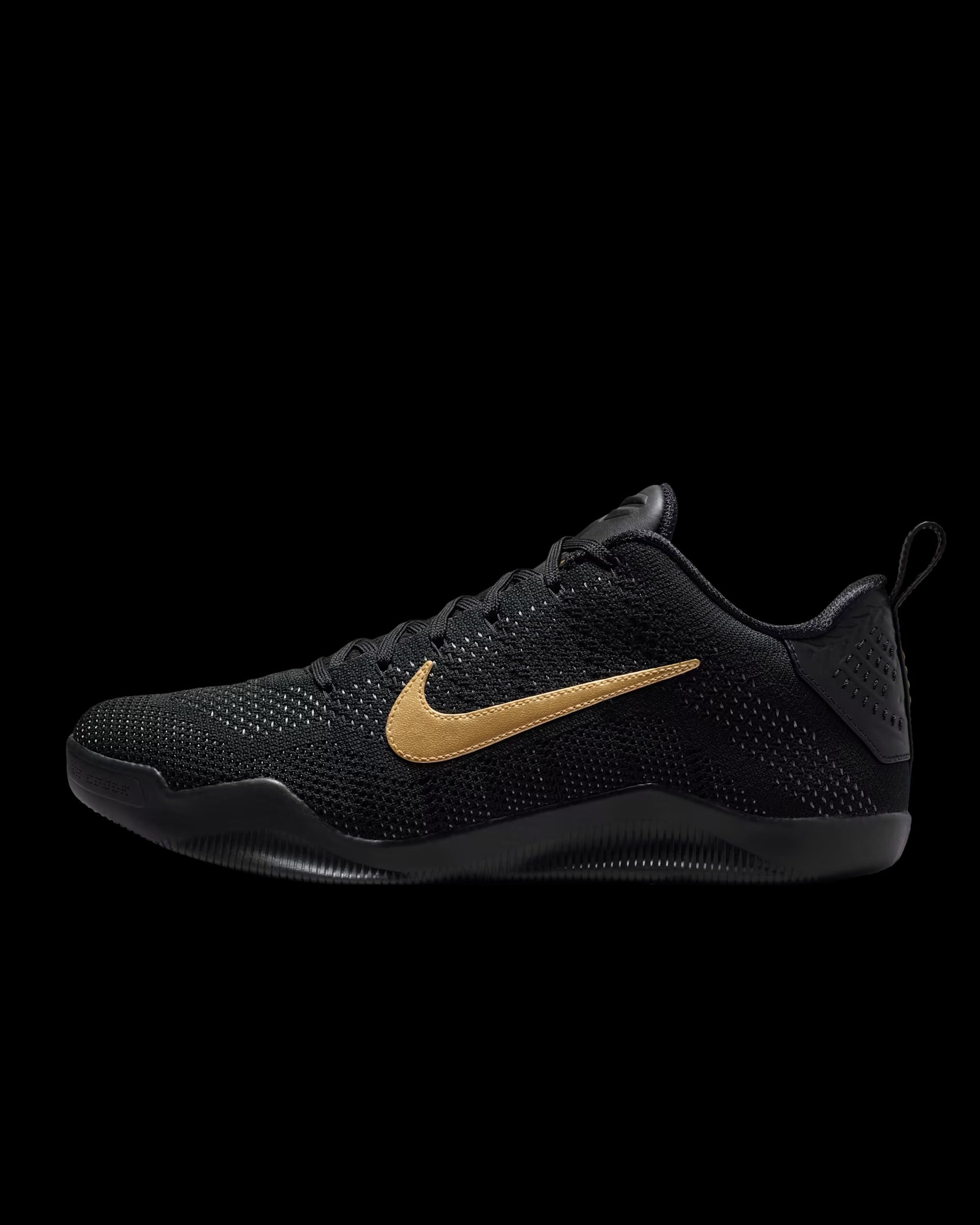 Kobe 11 ProTro Black and Metallic Gold