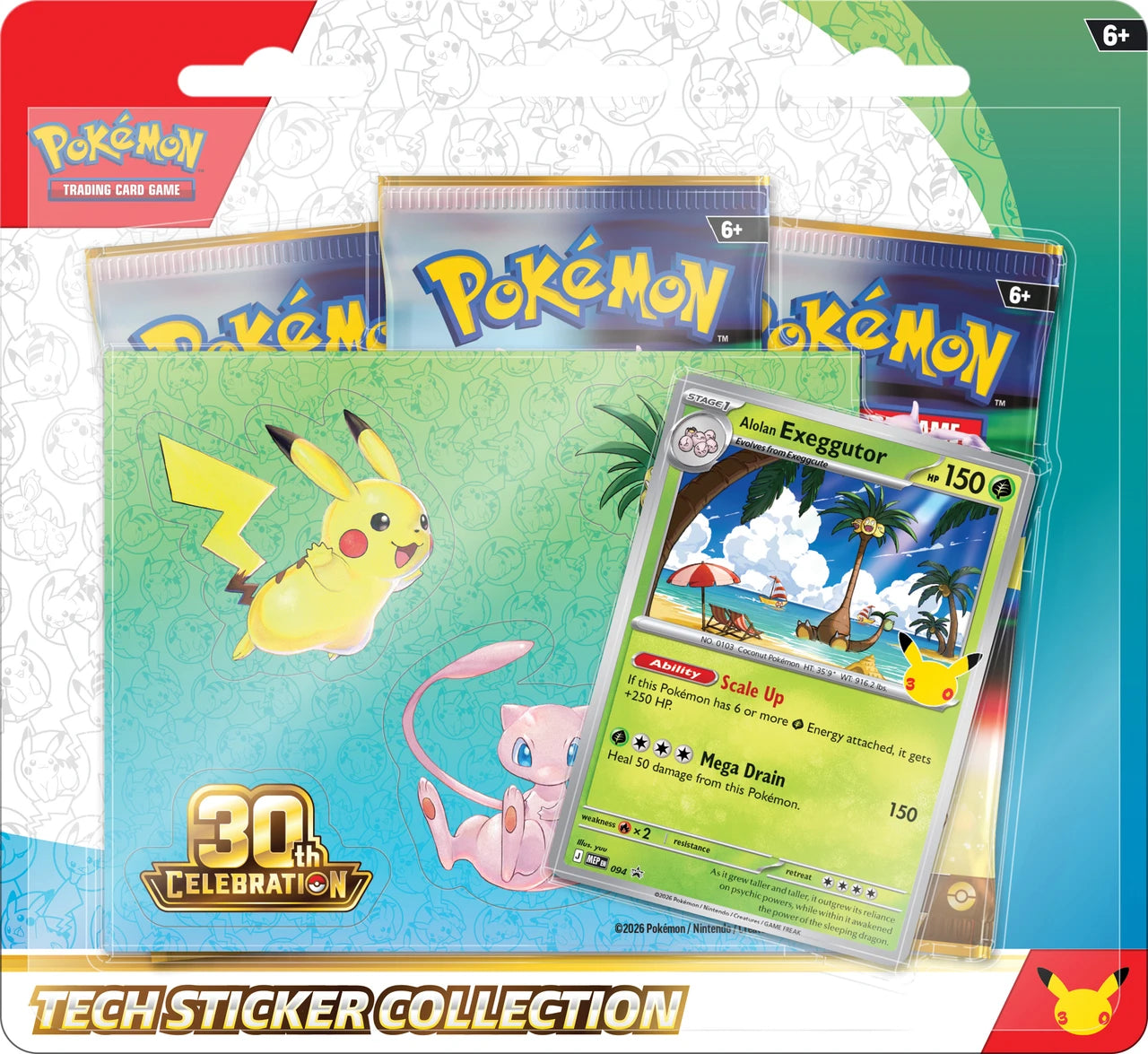 Pokemon TCG: 30th Celebration Tech Sticker Blister (Pre-Order)