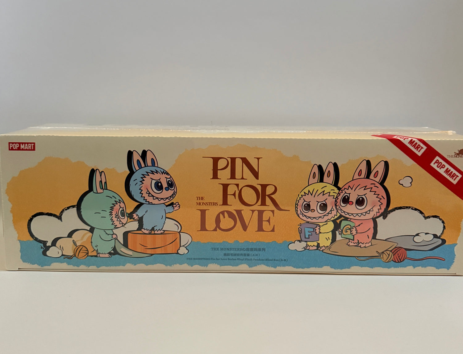 THE MONSTERS PIN FOR LOVE SERIES  - Vinyl Plush Pendant blind box (A-M)