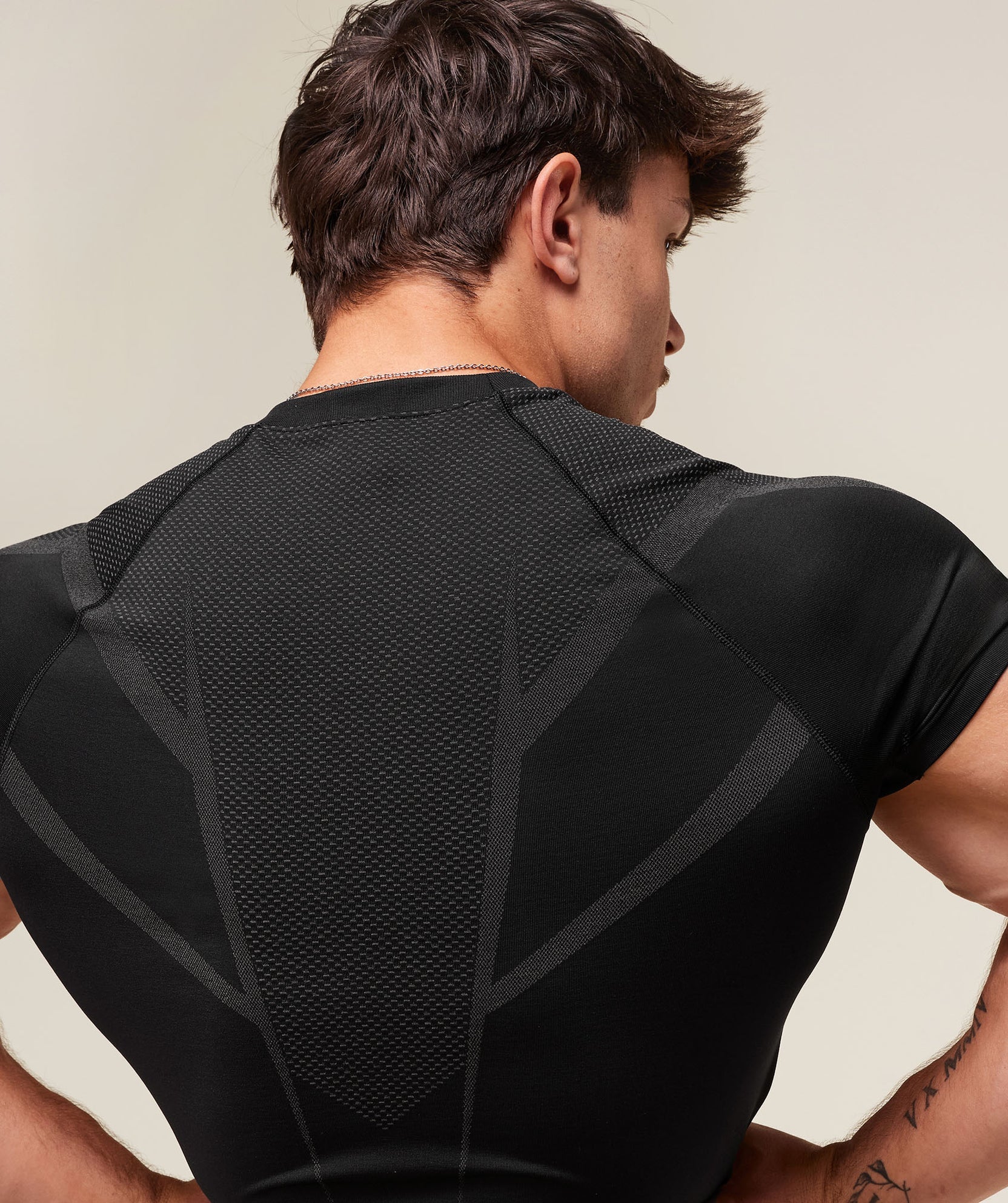 Gymshark Onyx 5.0 Seamless T-Shirt - Black/Onyx Grey