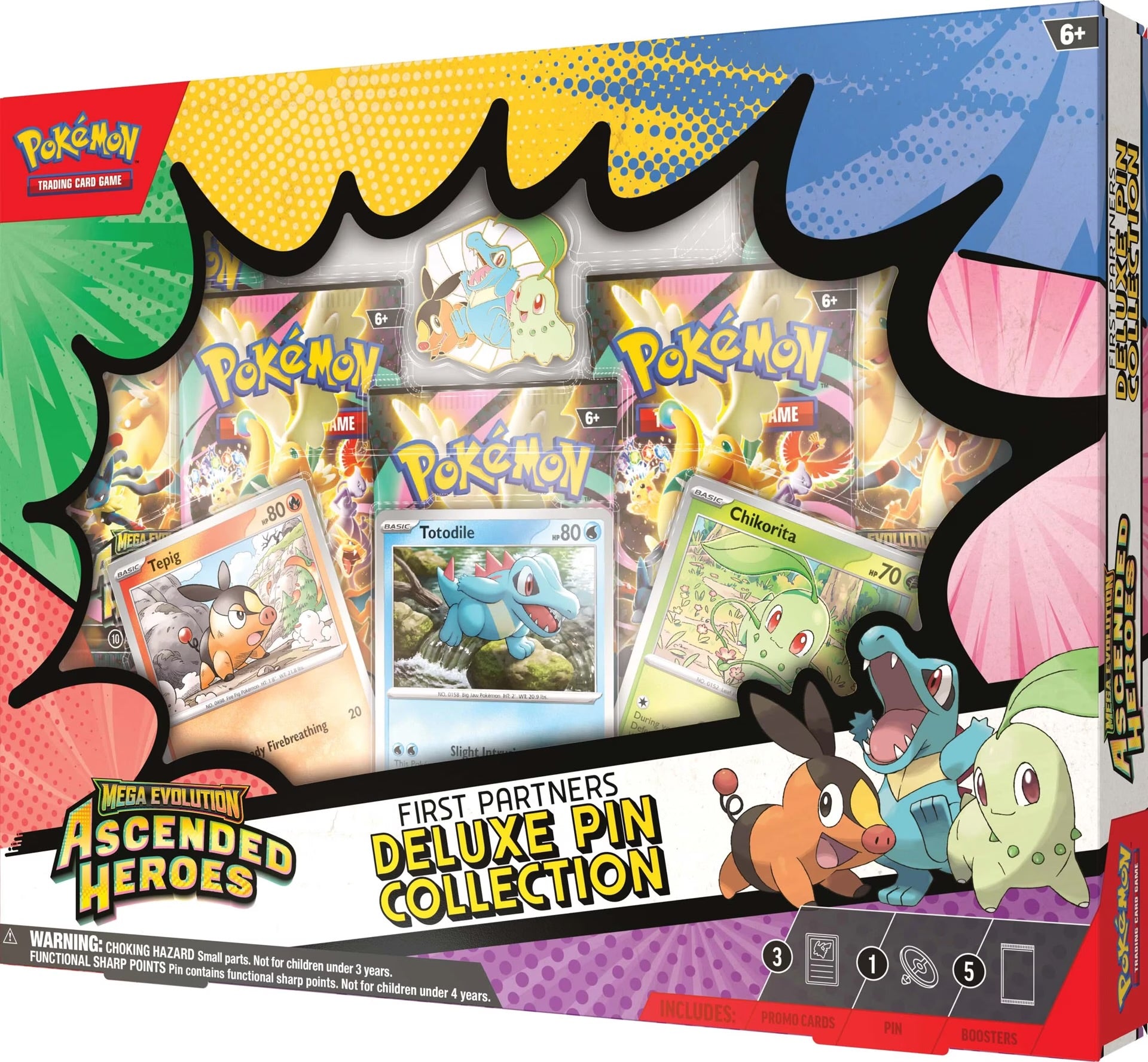 Pokemon Trading Card Game: Mega Evolution - Ascended Heroes First Partners Deluxe Pin Collection