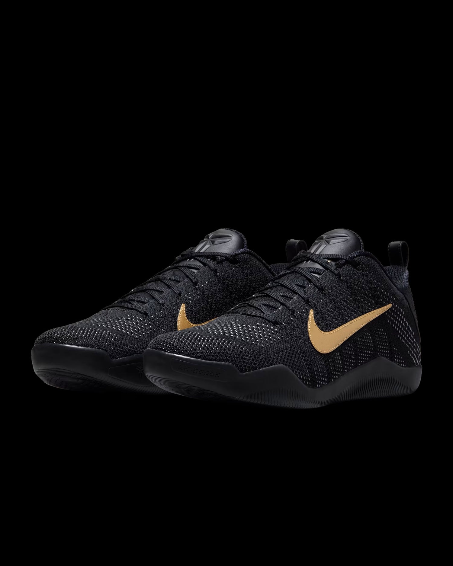 Kobe 11 ProTro Black and Metallic Gold
