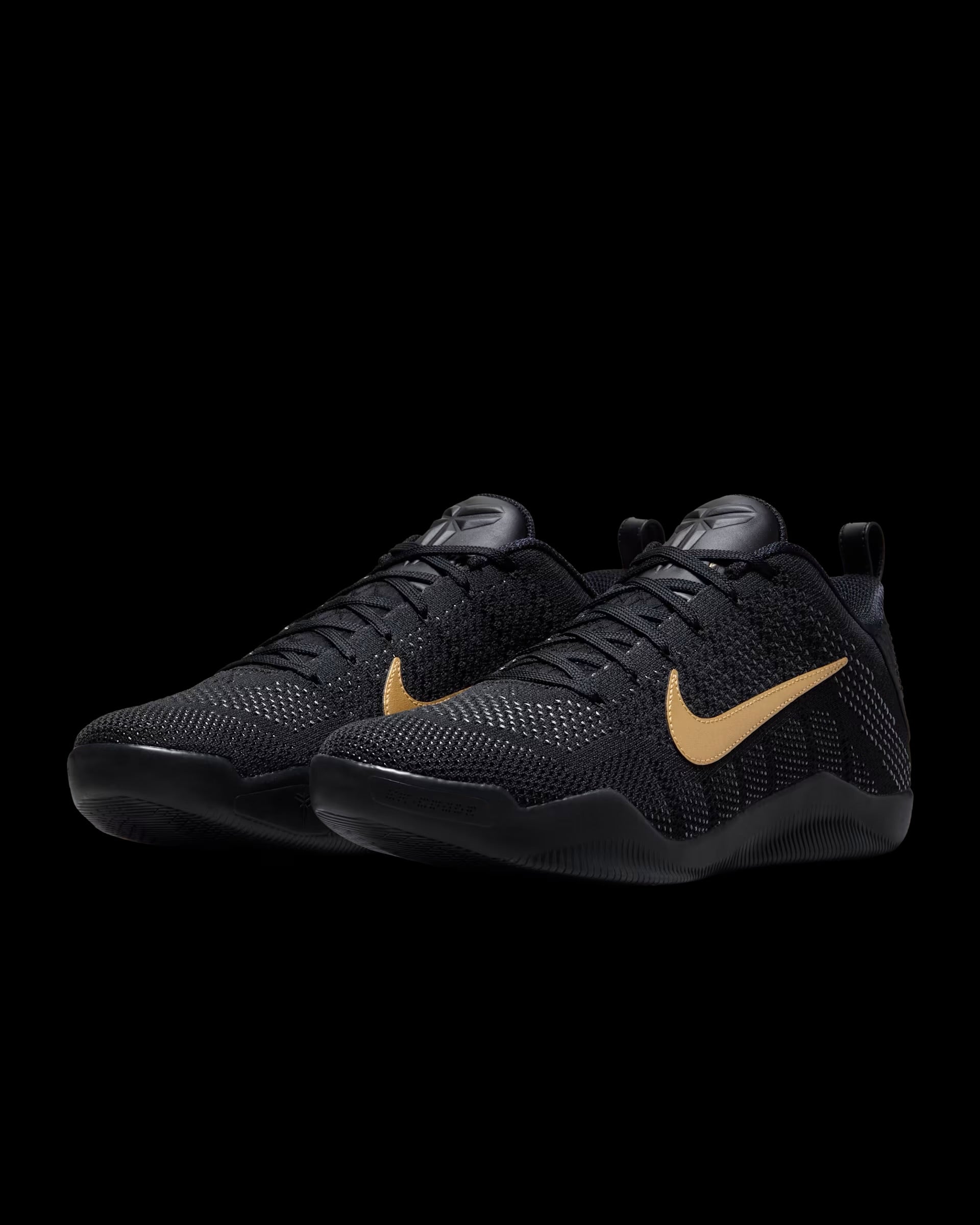 Kobe 11 ProTro Black and Metallic Gold