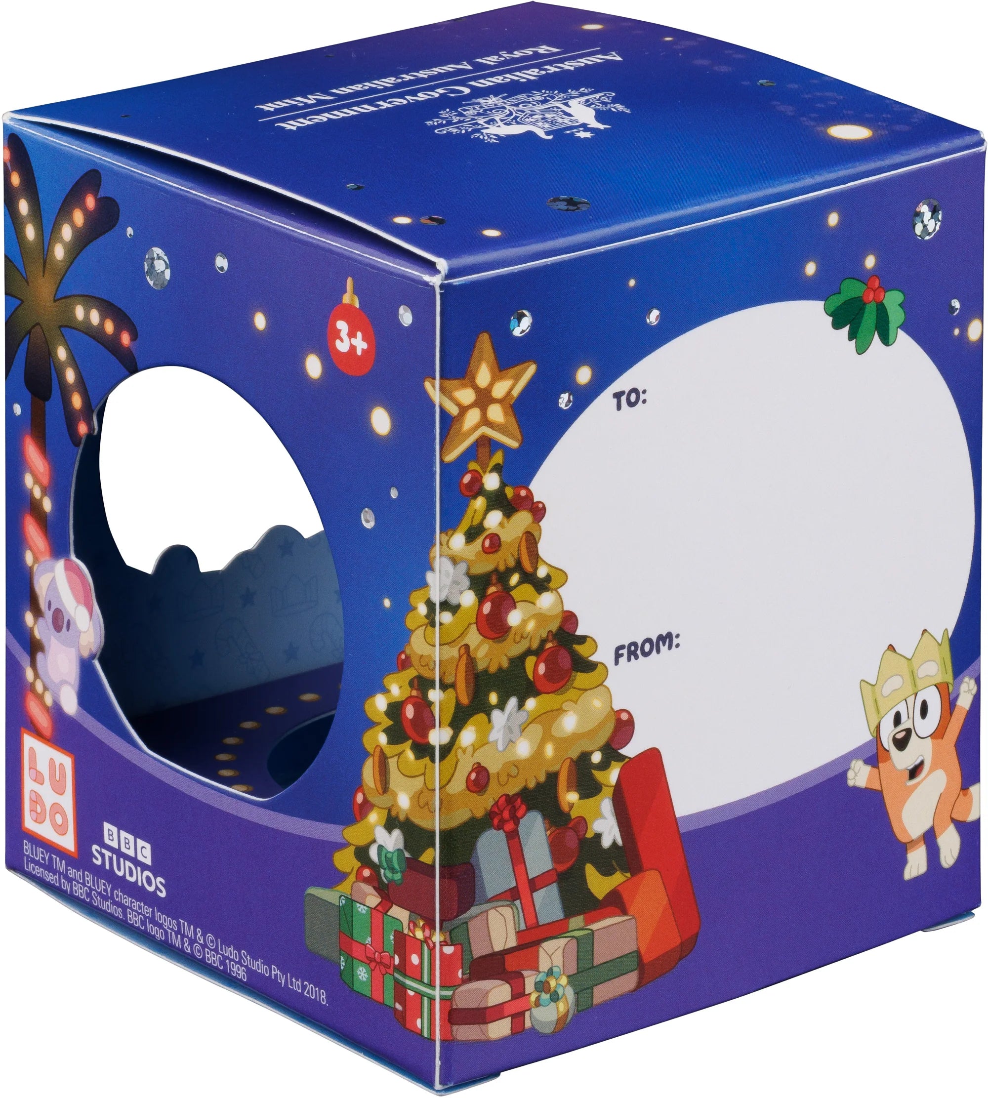 Australia Bluey Christmas 2025 $1 Decoration Colour Silver Proof Coin