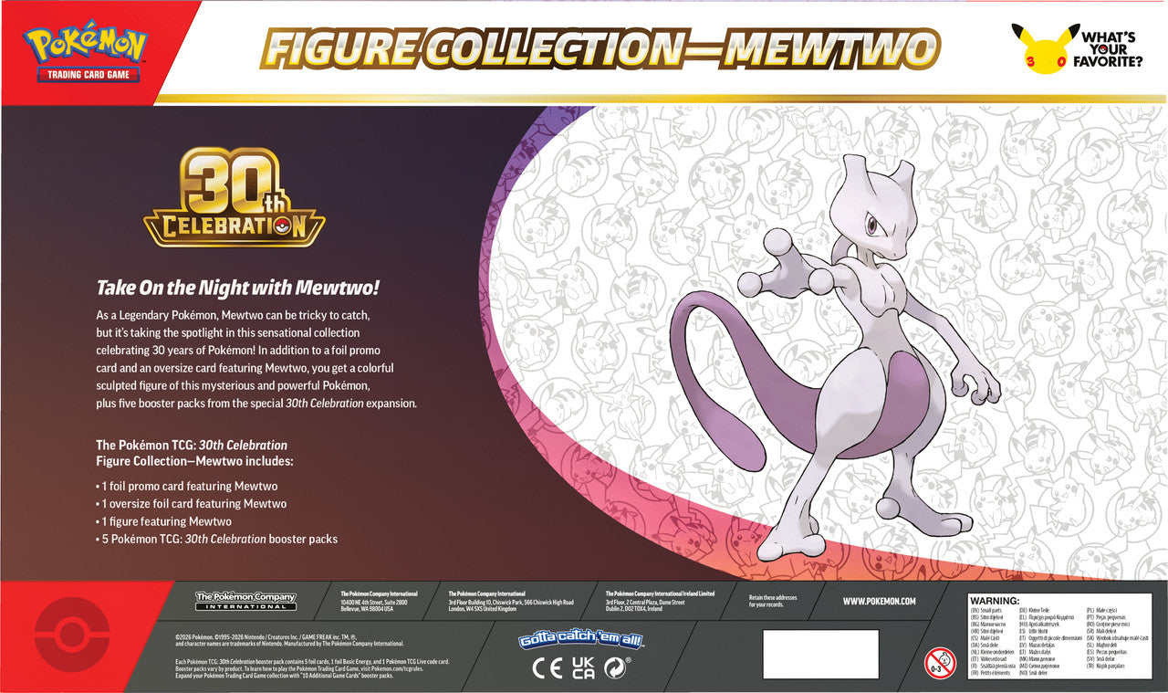 Pokemon TCG: 30th Celebration Figure Collection Mew /Mewtwo (Pre-Order)