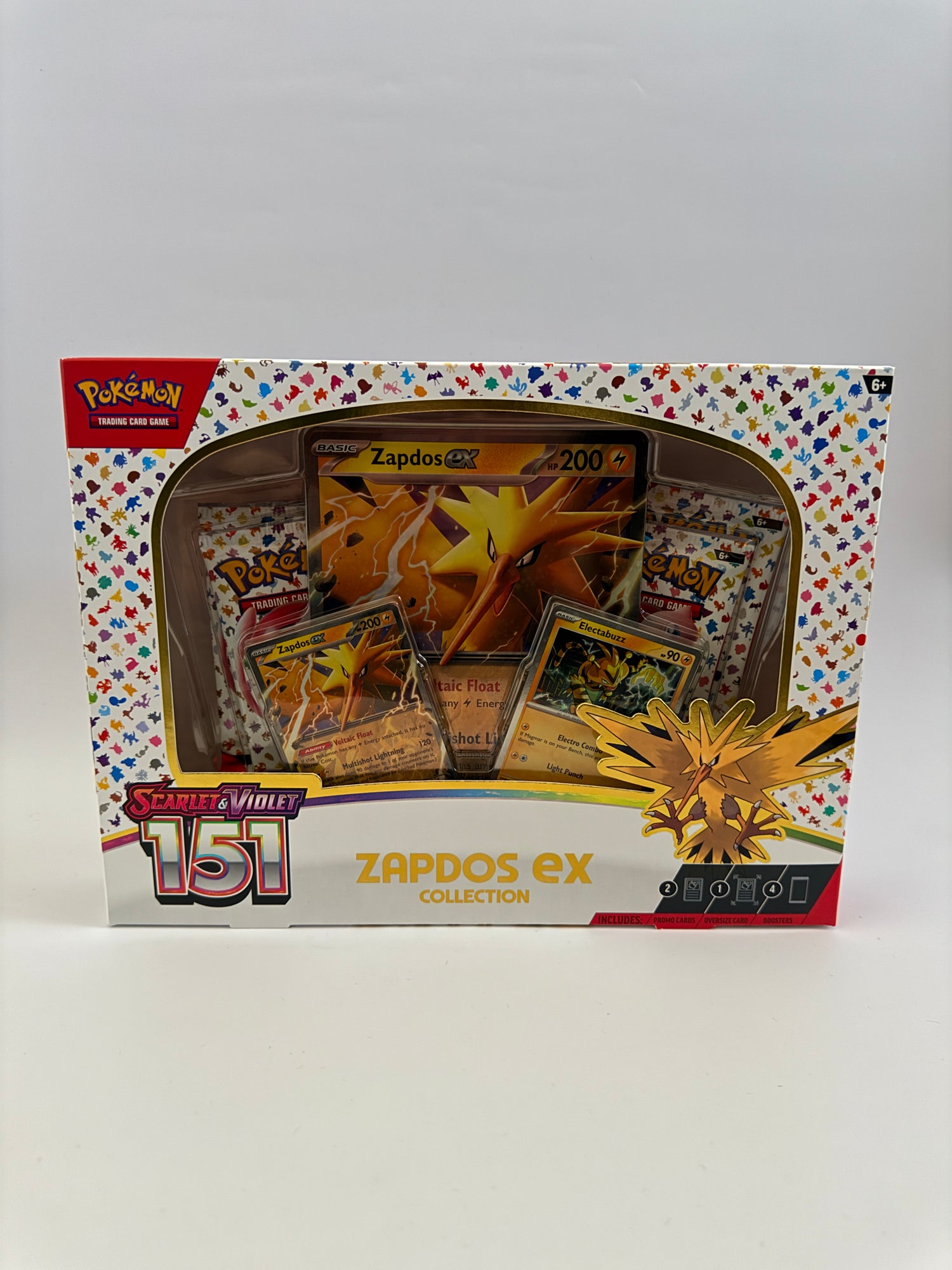 Pokemon TCG Scarlet & Violet 151 Zapdos ex Collection Box SEALED