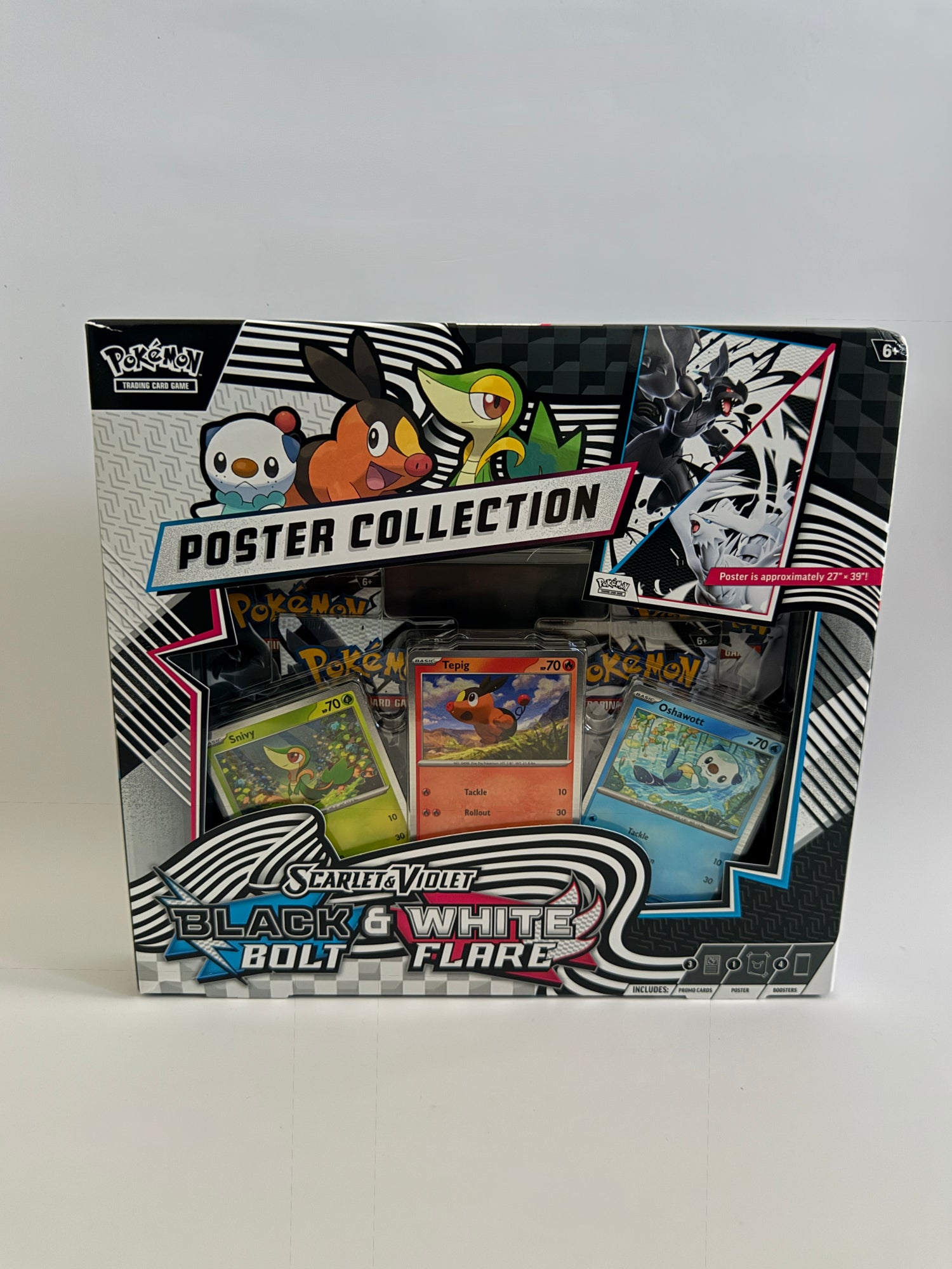 Pokémon TCG Scarlet and Violet Black and White Bolt Flare Poster Collection