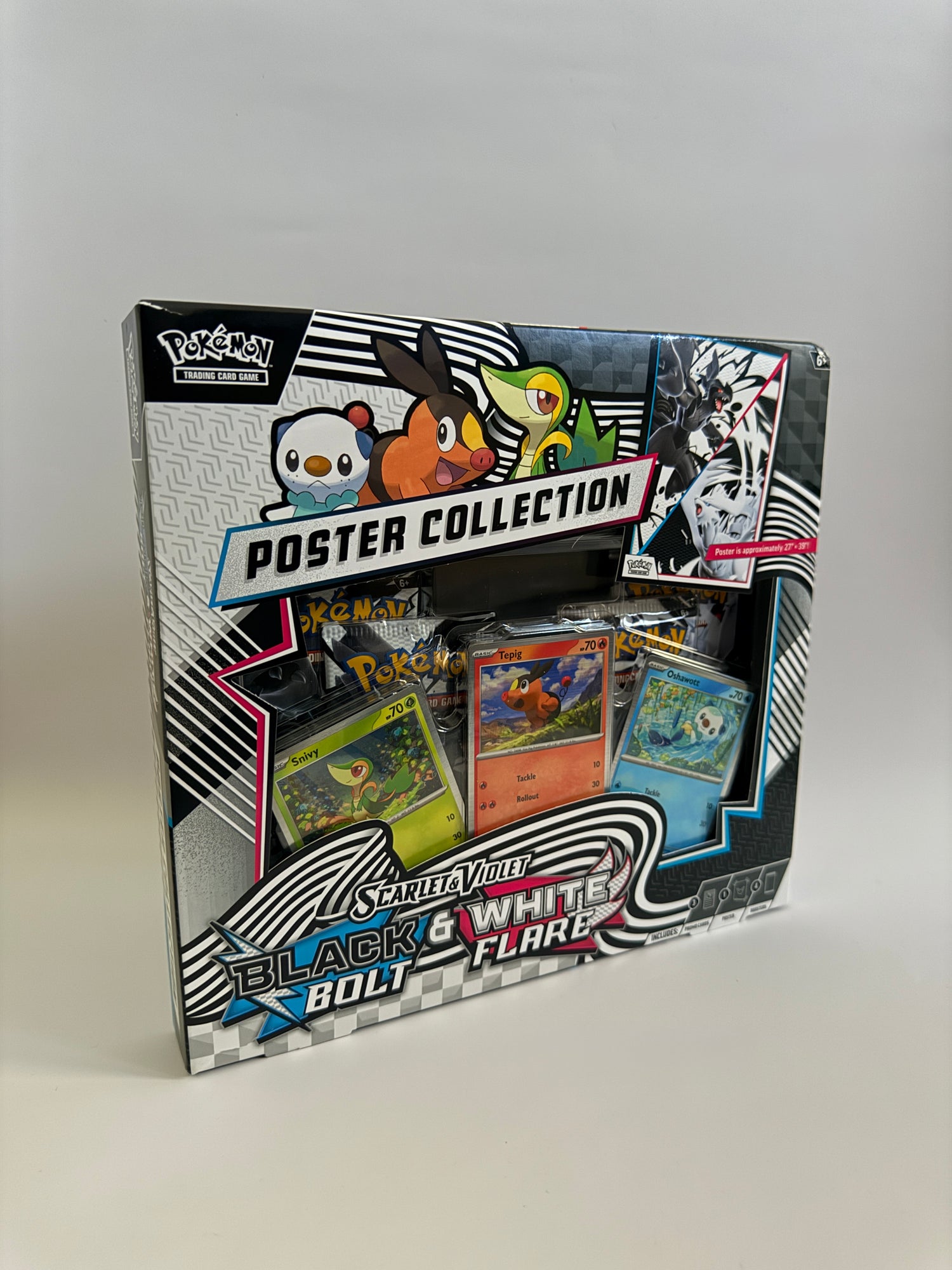 Pokémon TCG Scarlet and Violet Black and White Bolt Flare Poster Collection