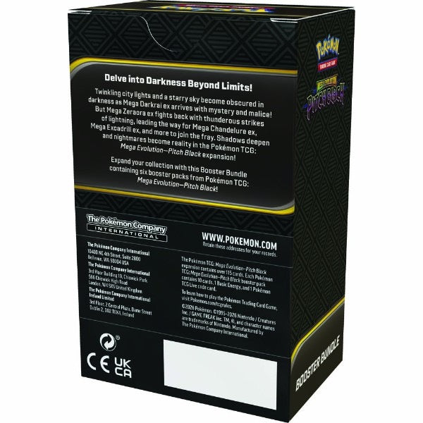 Pokemon - TCG - Mega Evolution Pitch Black Booster Bundle Sealed Case