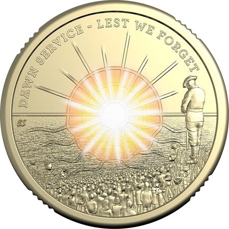 2026 $2 Dawn Service Coloured Circulating Coin - PREMIUM ROLL