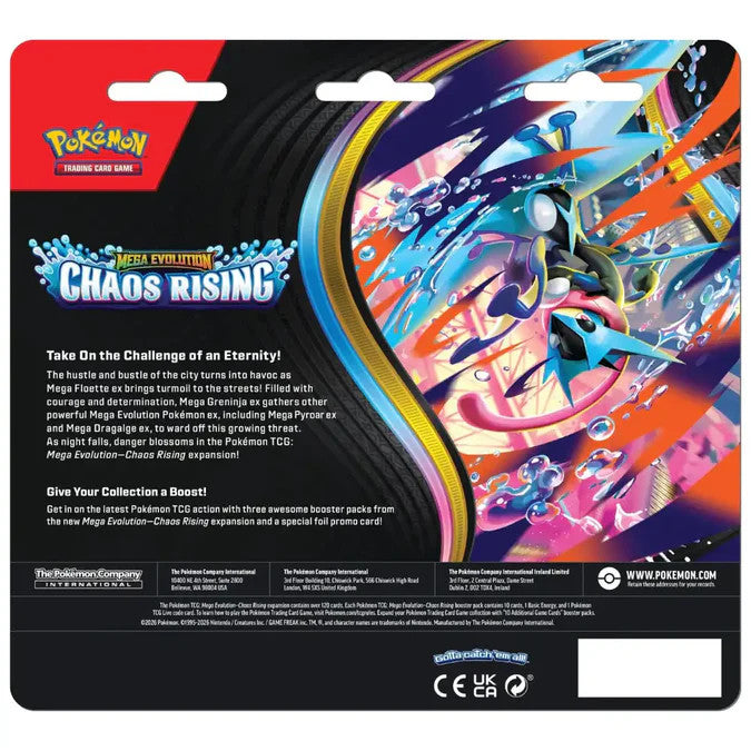 Pokemon TCG Chaos Rising Three Booster Blister