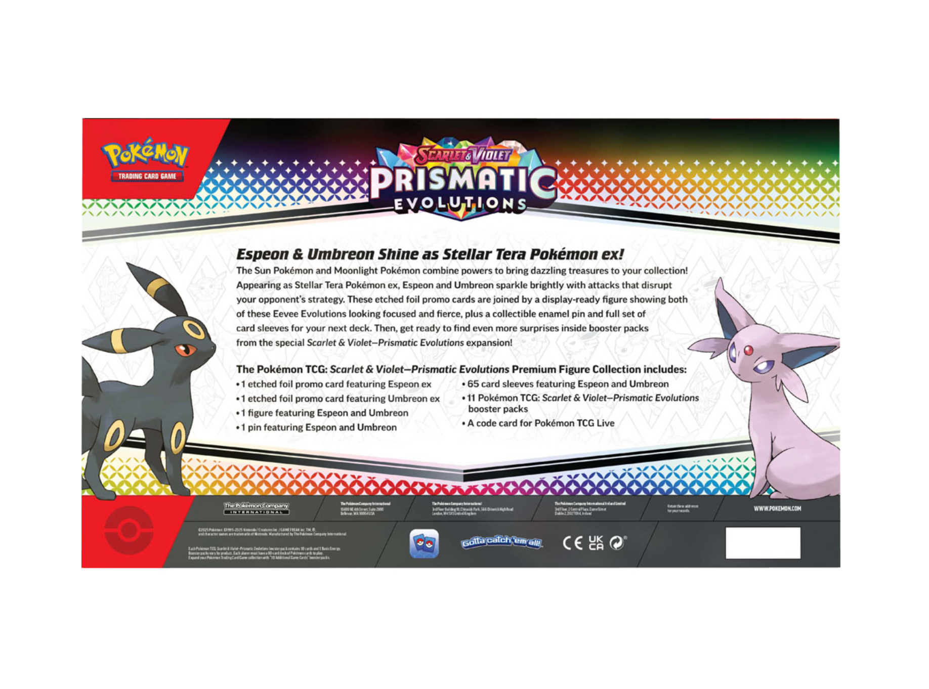 Pokemon - TCG - Scarlet & Violet 8.5 Prismatic Evolutions Premium Figure Box