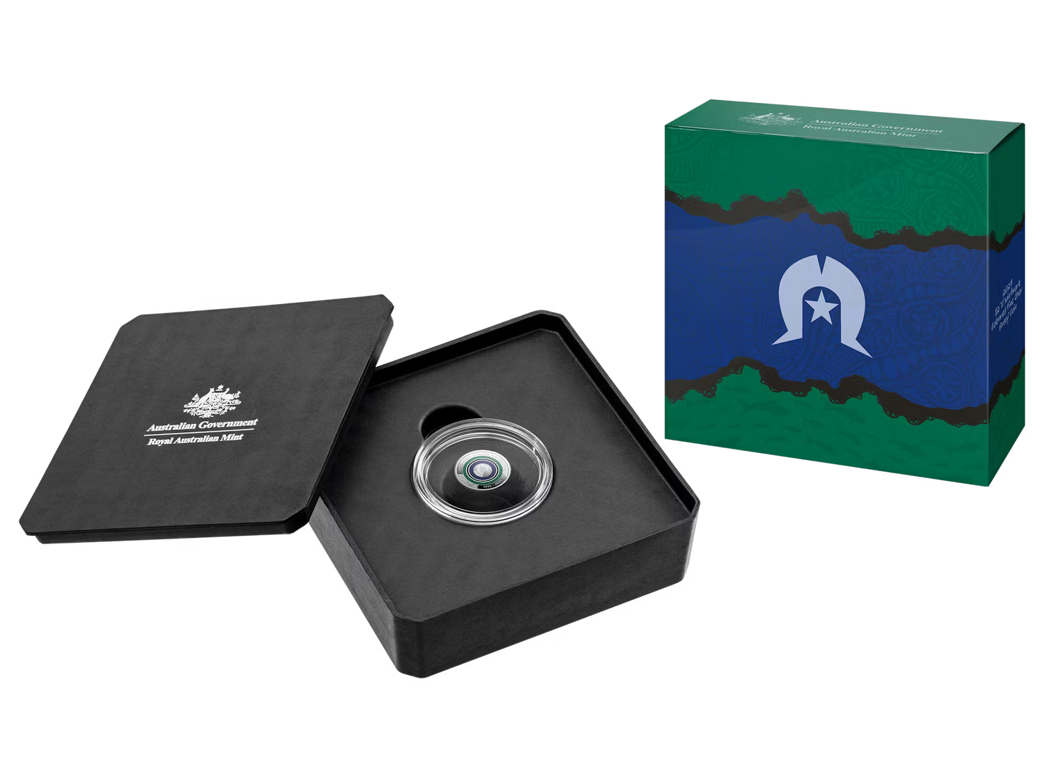 2025 $2 'C' Mintmark Coloured Fine Silver Proof Coin – 30th Anniversary of the Torres Strait Islander Flag