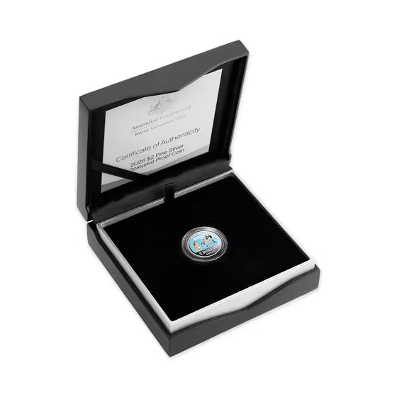 Bluey 2026 $2 Coloured Silver Proof Coin